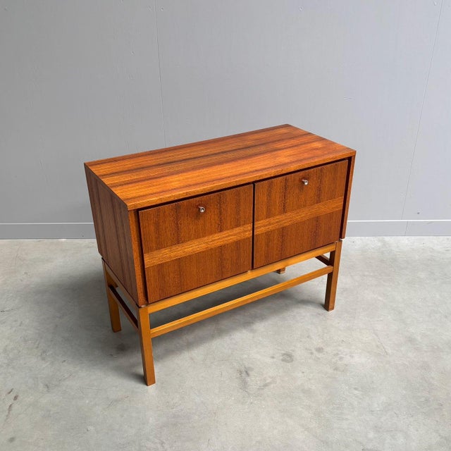 Small Vintage Sideboard in Teak, 1960s For Sale - Image 4 of 10