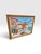 1980s 1980s Francis Downs Original Oil Painting of Colorful Mediterranean-Style Courtyard, Framed, 54” For Sale - Image 5 of 5