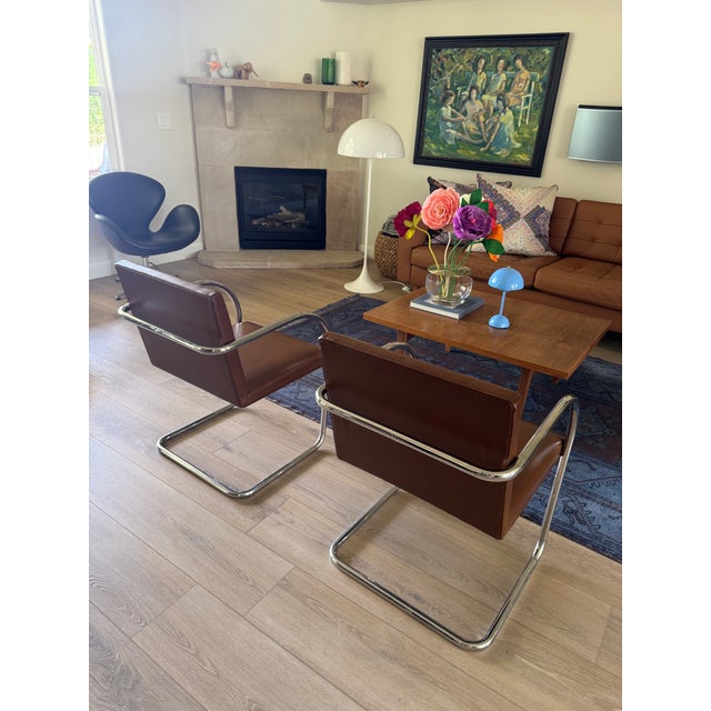 Vintage Knoll International Mies Van Der Rohe Dining Chairs — Set of 6 For Sale - Image 13 of 15