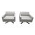 Pair of Poltrona Frau, Kennedee Swivel Armchairs For Sale