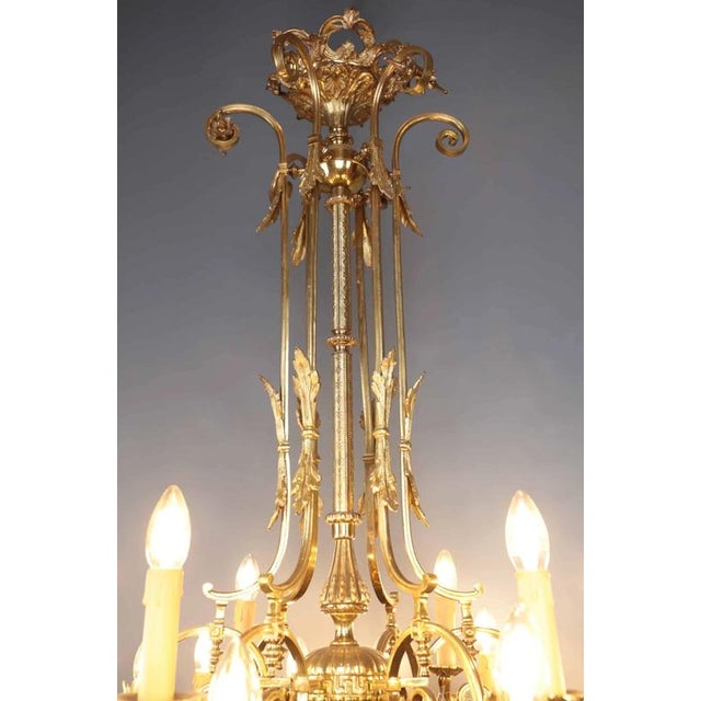 Antique 24-Light Castle Chandelier For Sale - Image 4 of 11