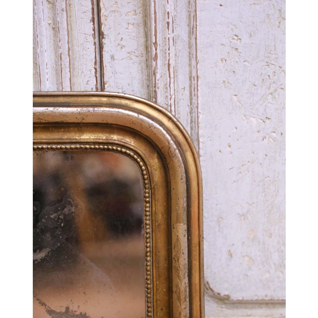 French 19th Century French Louis Philippe Carved Giltwood Wall Mirror For Sale - Image 3 of 6