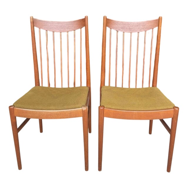 Danish Dining Chairs in Teak by Arne Vodder for Sibast, 1960, Set of 2 For Sale