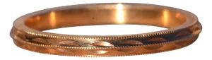 The Newp: Antique New Old Stock Wedding Band in Yellow Gold