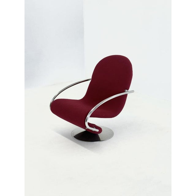 Mid-Century Modern Vintage 123 Chair by Verner Panton for Fritz Hansen, 1970s For Sale - Image 3 of 16