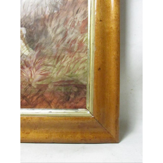 Antique English Watercolor of a Setter and Pointer Dog For Sale In San Francisco - Image 6 of 18