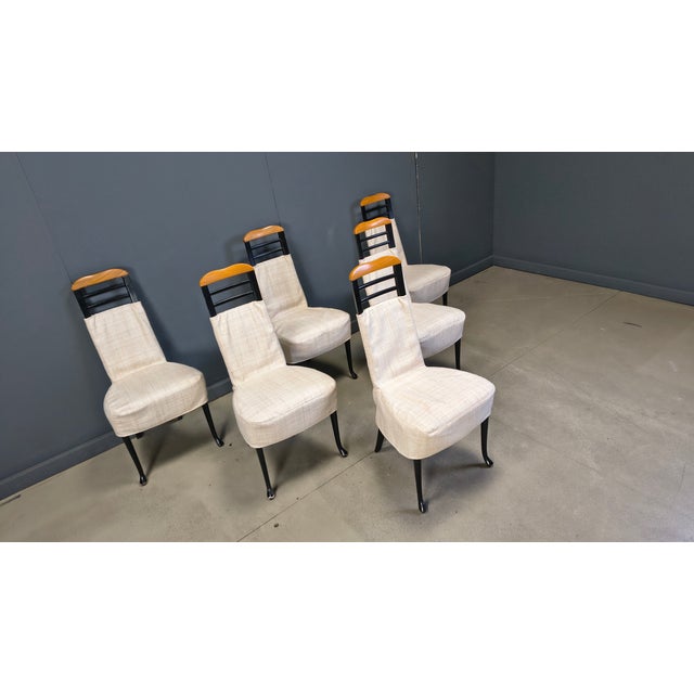 1970s Vintage Dining Chairs from Giorgetti, 1970s, Set of 6 For Sale - Image 5 of 15