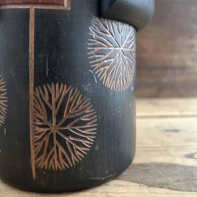 Mid-Century Modern Vintage Sosaku Kokeshi Doll by Sekiguchi Sansaku, Japan, 1970s For Sale - Image 3 of 9