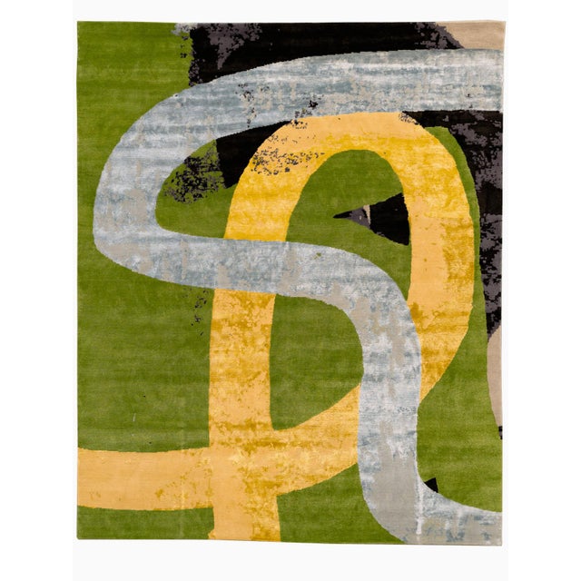 Early 21st Century Indian Hand-Knotted Rug by DSV Carpets For Sale - Image 5 of 5