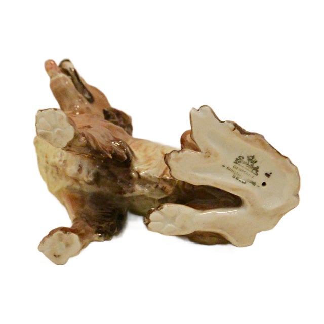 Mid-Century Rosenthal Porcelain Seated Irish Setter Figurine – Kunstabteilung Selb – Circa 1940s–1950s For Sale - Image 9 of 10