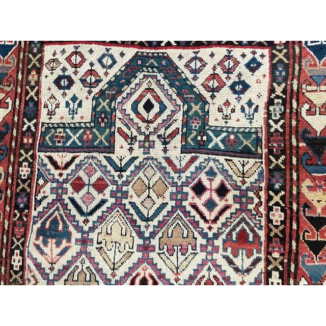 Antique Shirvan Prayer Rug, Northeast Caucasus For Sale - Image 4 of 7