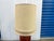Mid-Century Modern 1960’s Drip Glaze Ceramic Table Lamp With Textured Shade – Retro Rust & Brown For Sale - Image 10 of 11