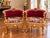 1970 French Artisan Louis XVI Gold Burgundy Sofa Set-3 Pc For Sale - Image 6 of 18