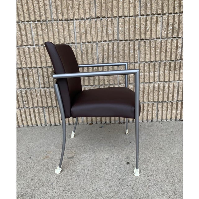 Cortona Guest Staking Chairs Designed by Joe Ricchio for Hbf - a Pair For Sale - Image 4 of 9
