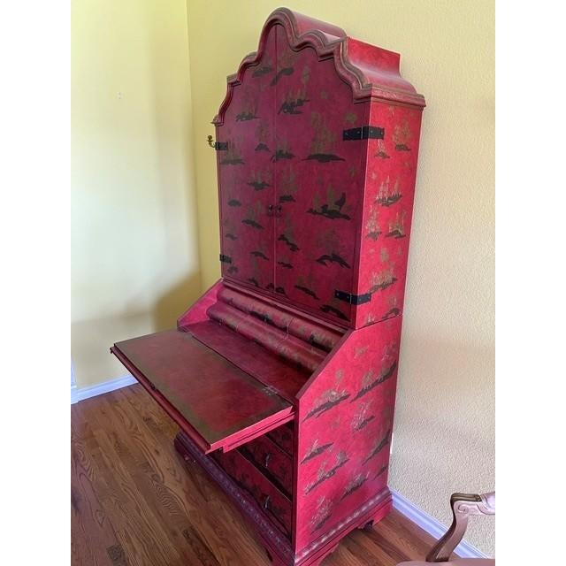 Chinoiserie Baker Furniture - Secretary Desk - McMillen Collection - Pattern 1593 For Sale - Image 3 of 8