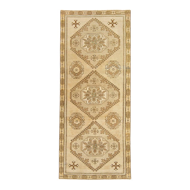 Turkish Vintage Rug 3'3" x 7'8" For Sale