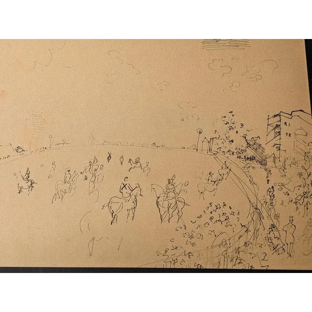 Raoul Dufy, Hippodrome d'Ascot, 1934, Photogravure, Framed For Sale - Image 4 of 5