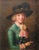Oil painting on panel portrait of a young woman. 18th-19th century period 18th-19th century author anonymous technique oil...