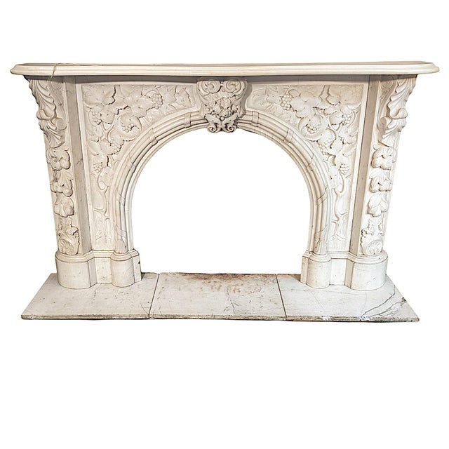 Mid 19th Century Victorian Marble Fireplace Surround For Sale - Image 9 of 10