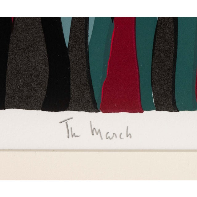 Jacob Lawrence "The March" Screenprint, 1995 For Sale - Image 10 of 13