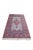 Traditional Vintage Hand-Knotted Oriental Geometric Medallion Wool Rug Ivory Crimson 3x6' For Sale - Image 3 of 12