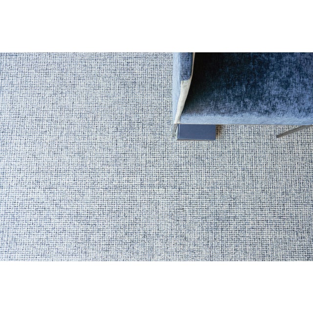 Exquisite Rugs Caprice Tufted New Zealand Wool & Cotton Navy Blue/Ivory Rug-8'X10' For Sale In Los Angeles - Image 6 of 7