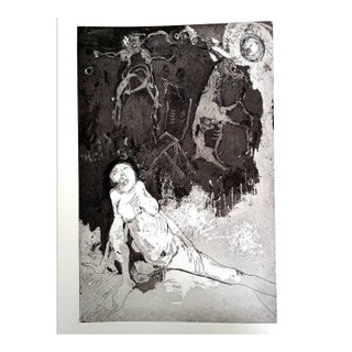 Jean Jansem - Original Etching 1974 For Sale