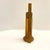 Vintage Amber Art Glass Vase With Brass Collar Mount For Sale - Image 10 of 10