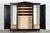 circa 1890 Monumental 19thC Ebonised English Ash Breakfront Linen Cupboard W248 x D65 x H222 cm Weight 275Kg