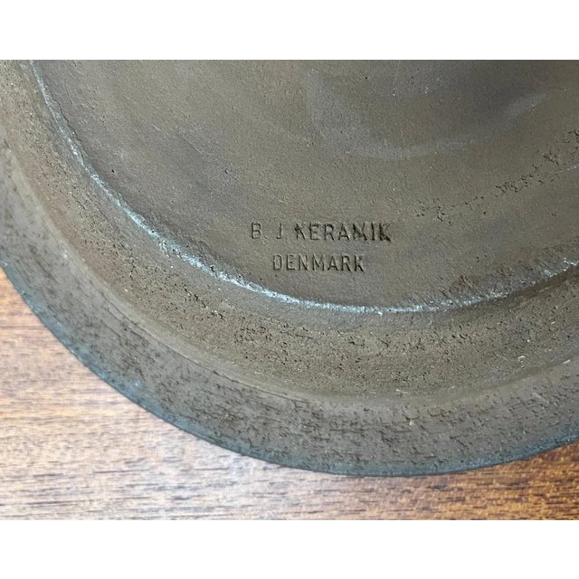 Ceramic Mid-Century Danish Studio Pottery Bowl from B.J. Keramik, 1960s For Sale - Image 7 of 11