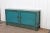 Painted Peacock Blue Buffet Cabinet For Sale - Image 4 of 10