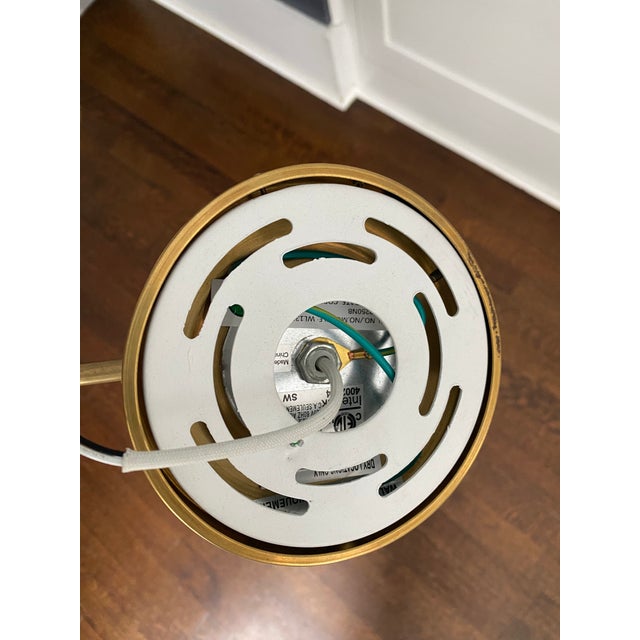 Ralph Lauren Anette Single Arm Library Sconce in Natural Brass, a Pair For Sale - Image 9 of 9