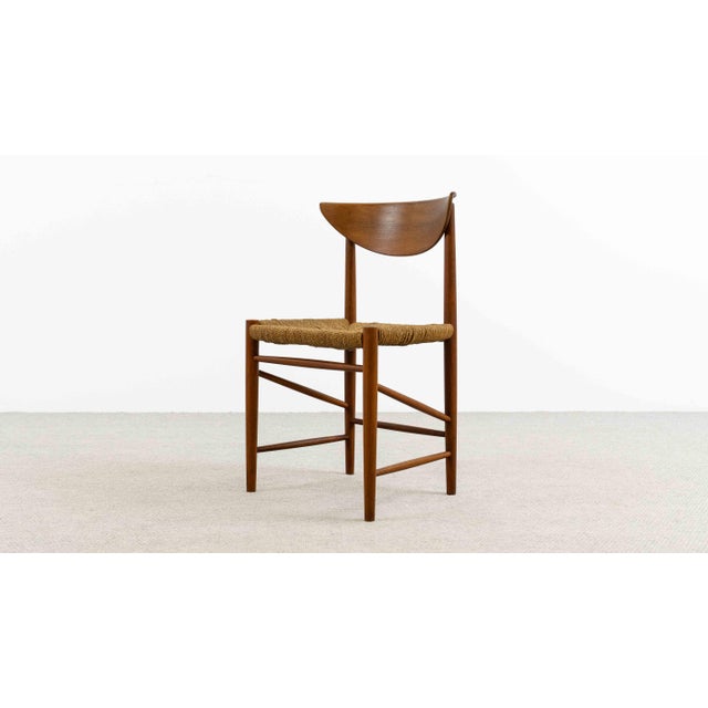 Model 316 Chair in Teak by Peter Hvidt & Orla Molgaard-Nielsen for Søborg Møbelfabrik, 1950s For Sale - Image 18 of 18