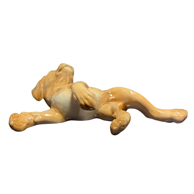 Ceramic Large Goebel Porcelain Labrador Retriever Puppy For Sale - Image 7 of 18
