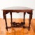 Hand carved solid mahogany demi lune table. This table was sourced from an estate near the summit avenue area of St.Paul...