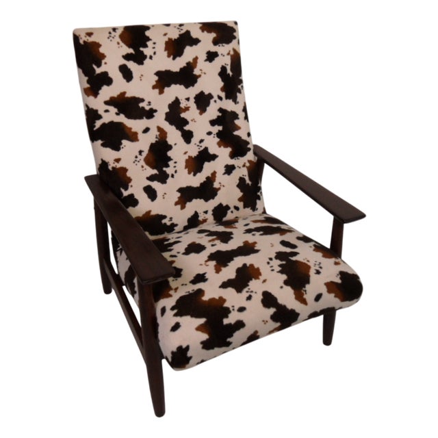 Vintage Lounge Chair in Wood, 1950s For Sale