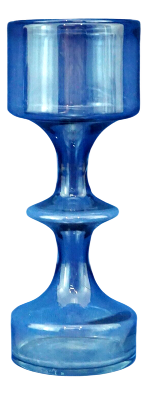 Vintage Finnish Blown Glass Vase by Nuutajarvi Notsjo, 1969