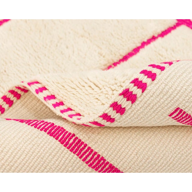 2020s Premium Hand-Knotted Moroccan Wool Rug | 8'8" X 5'8" | One of a Kind For Sale - Image 5 of 9