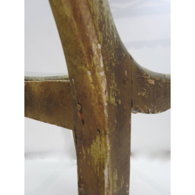 Wood French Cane Bottom Side Chair With Hand-Painted Cherub For Sale - Image 7 of 11