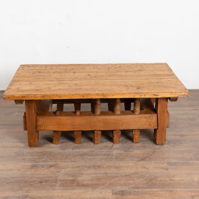 Early 20th Century Rustic Coffee Table From Hungary For Sale - Image 14 of 14