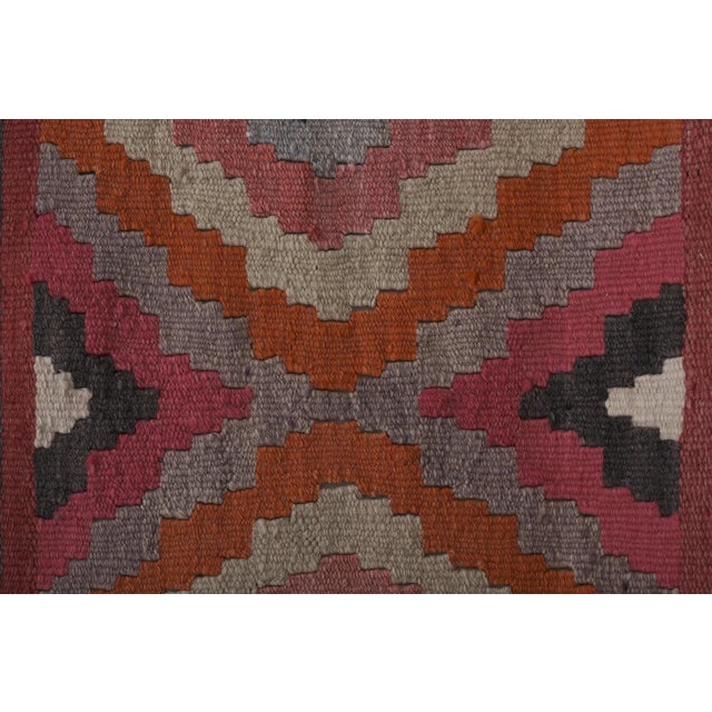 1960s 1960s Vintage Striped Turkish Kilim Runner 2'6'' X 11'9'' For Sale - Image 5 of 10