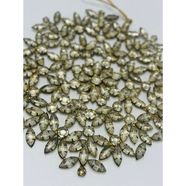 Art Nouveau Large Vintage Rhinestone Ornaments, a Set of 2 For Sale - Image 3 of 9