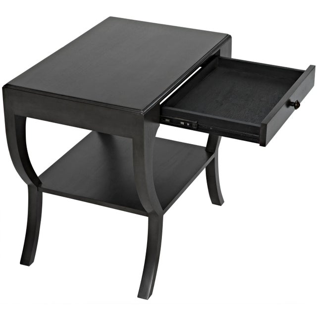 Black NOIR Maude Side Table in Pale For Sale - Image 8 of 13