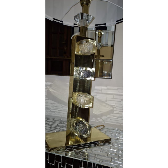 Brass and Murano Glass Table Lamp from Justfurnituress SRL For Sale - Image 14 of 18