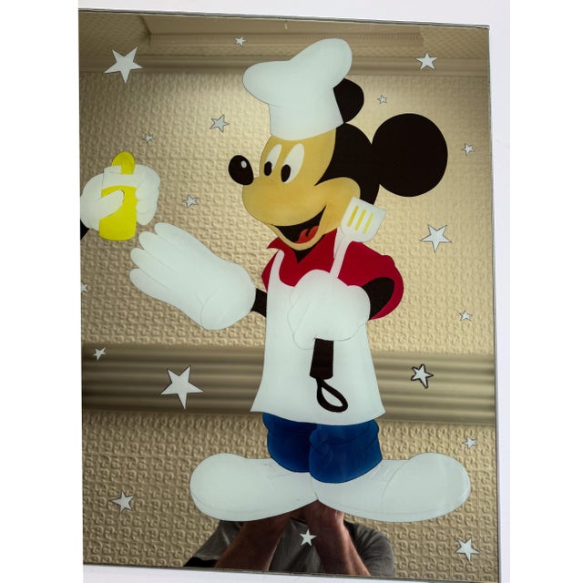 Pop Art Custom Design Minnie Mouse and Mickey Mouse Carved Painted Ceiling or Window Panel For Sale - Image 3 of 14