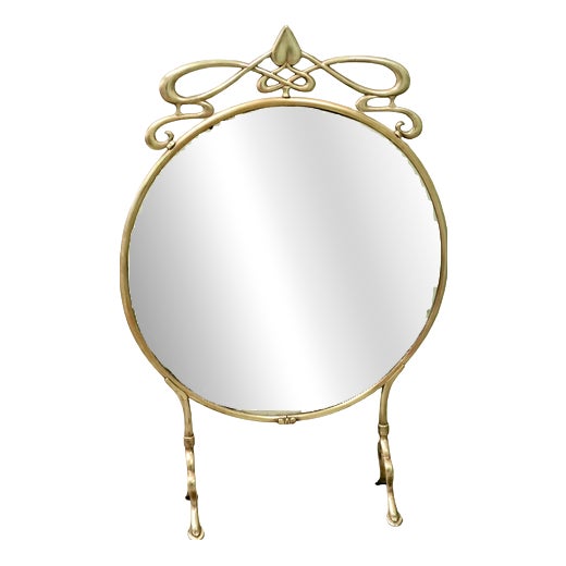 Antique Art Nouveau Mirror Fire Screen, 1880 For Sale