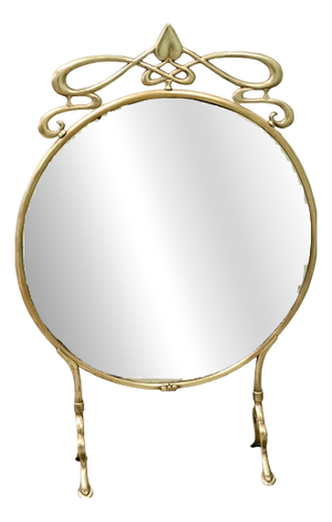 Antique Art Nouveau Mirror Fire Screen, 1880