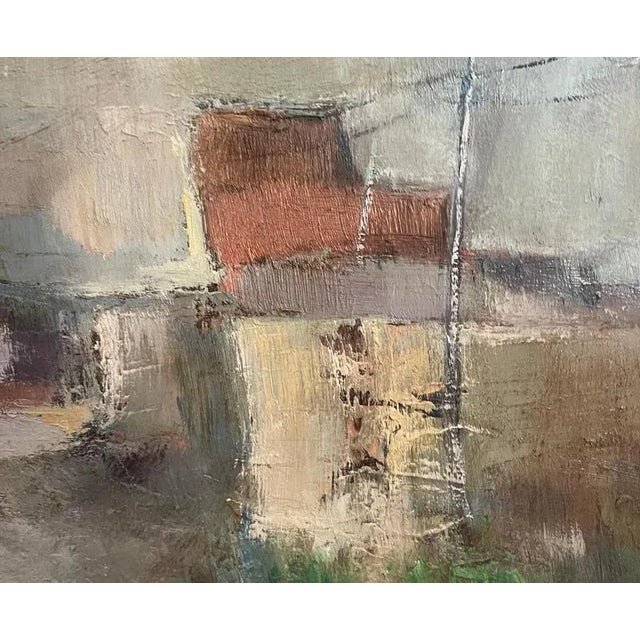 Pietro Virgilio Lietti, Figures Along The Canal, 1900s, Oil on Panel, Framed For Sale - Image 3 of 8