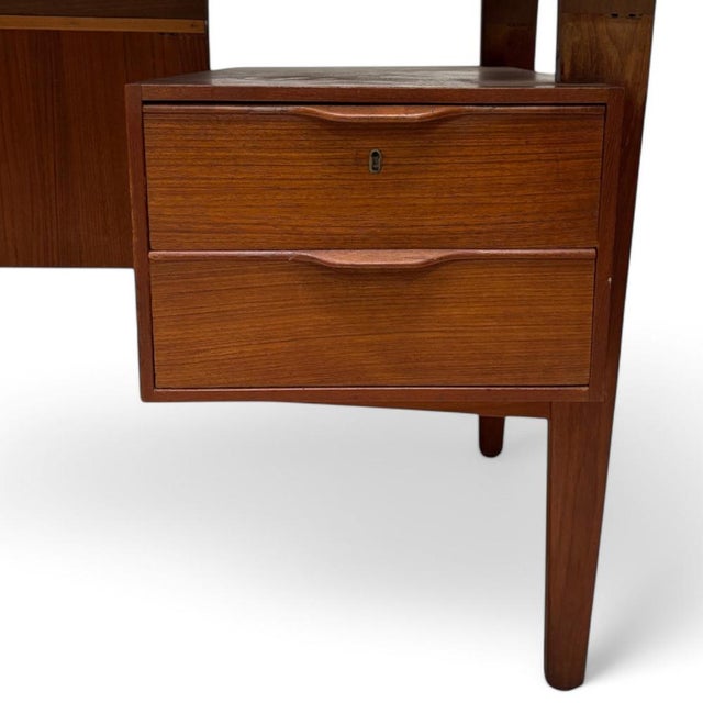 Brown Danish Teak Desk by Henning Jorgensen, 1960s For Sale - Image 8 of 11