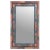 Art Deco Colorful Wall Mirror 60"x36" | Hand Painted Ornate Wood Frame Mirror | Eclectic Bohemian Wall Art | Vibrant Statement Entryway Decor For Sale - Image 3 of 5